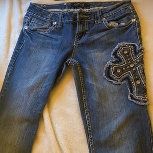 Bootcut Cross Design Jeans Premier (SMALL-MEDIUM)